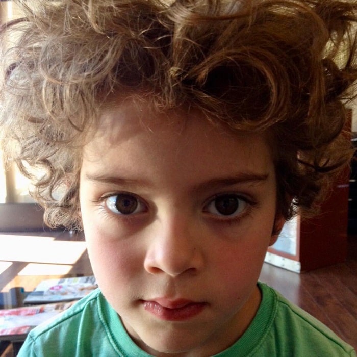 A picture of Kit Hoover posted on Kit Hoover's Instagram on his 12th birthday.